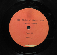 300 years of Jewish Music in America.